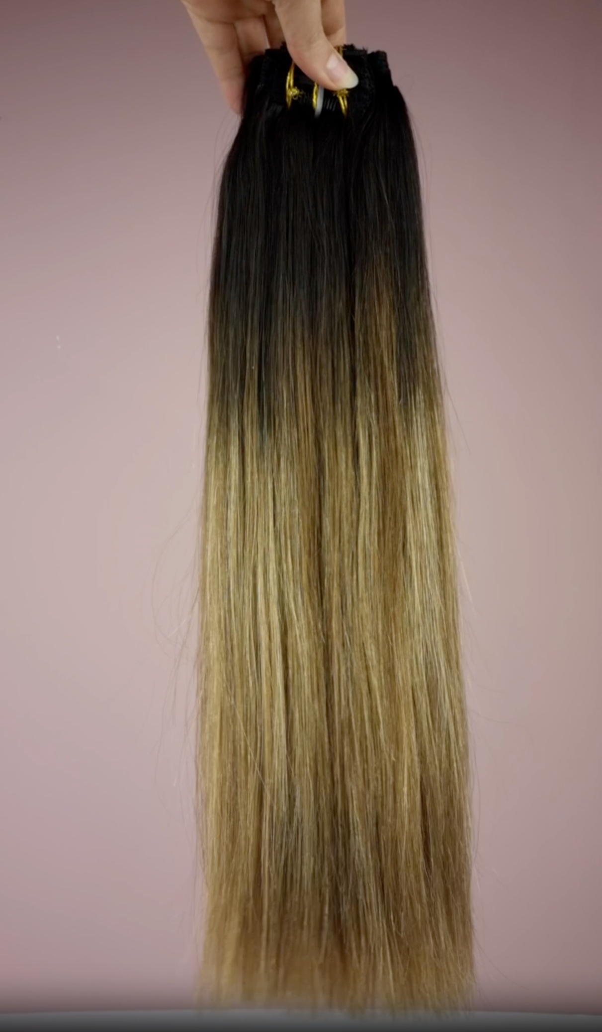 Mocha Bronde Balayage clip-in hairextensions ☕ 50cm - 300g