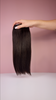 Video van de Zwart bruine clip-in Hairextensions. 40cm lange hairextensions van 180gram kleur natural black