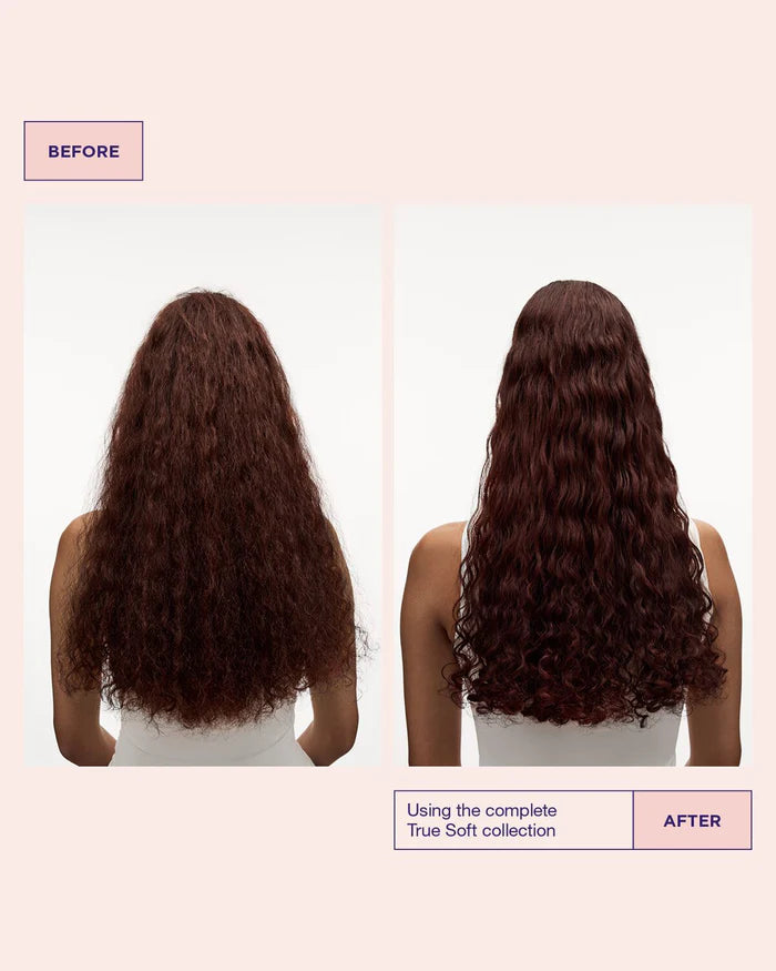Voor en na Maria Nila True Soft Shampoo