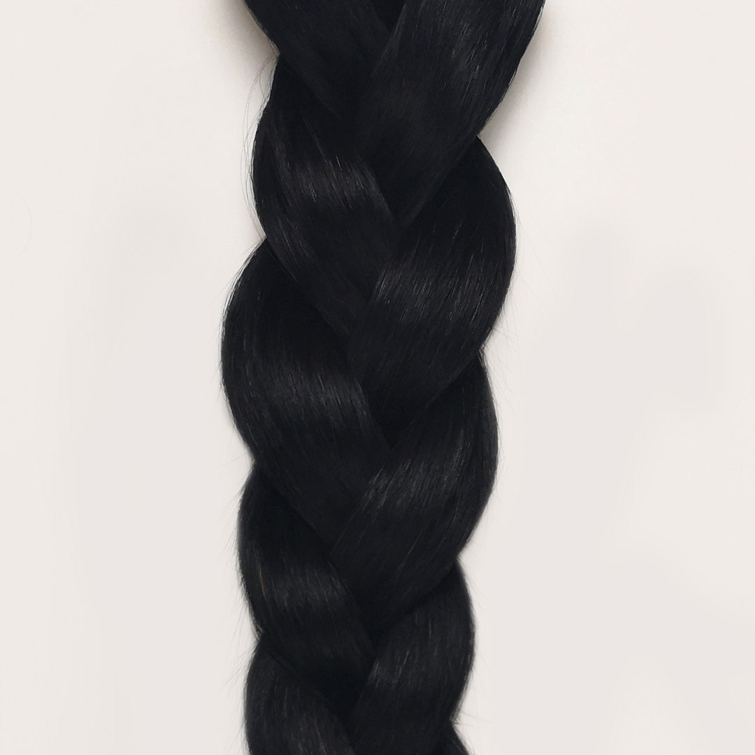Zwarte Quad Weft Hairextensions 🖤 60cm - 100g