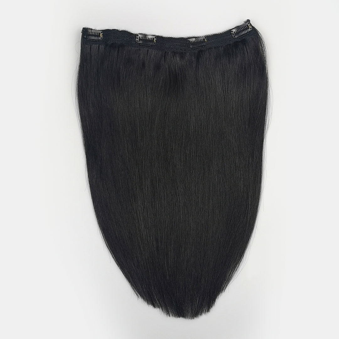 Zwarte Quad Weft Hairextensions 🖤 30cm - 70g