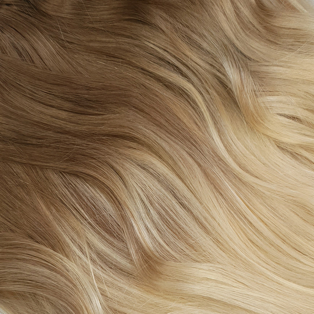 Cappuccino Balayage quad weft hairextensions ☕ 50cm - 80g