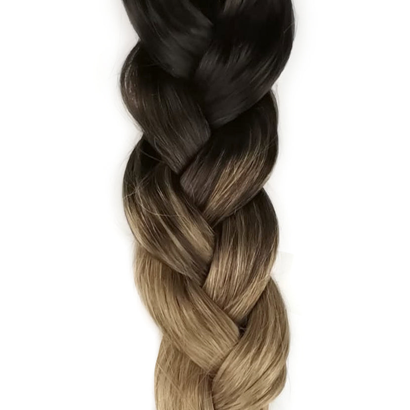 Chocolate Balayage quad weft hairextensions 🍪