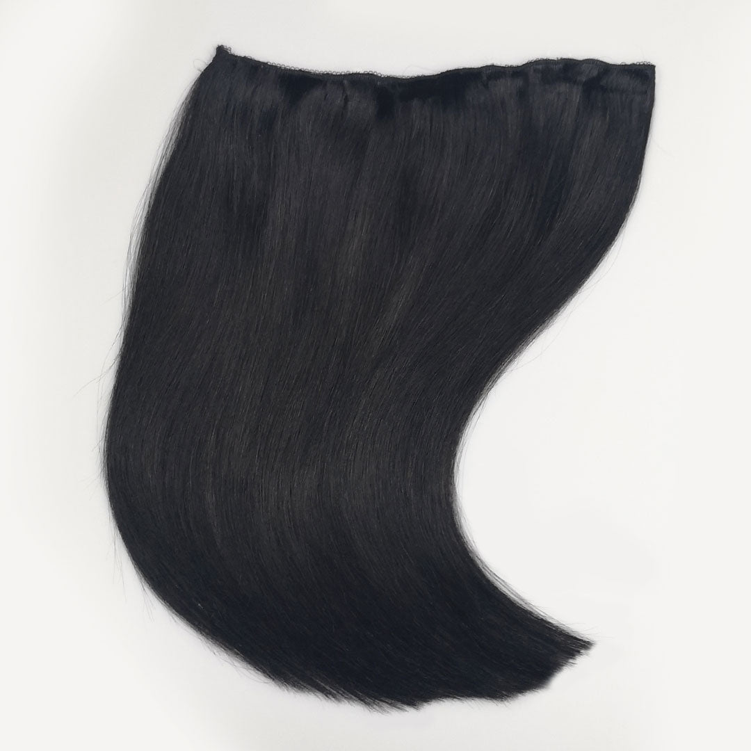 Zwarte quad weft hairextensions 🖤